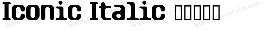 Iconic Italic字体转换